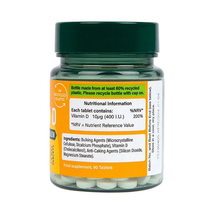 Holland & Barrett Vitamin D 400 I.U. 10ug 90 Tablets